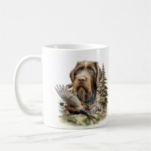 Caneca De Café Pointer Alemão de Pelo Cabeludo