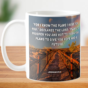 Caneca De Café Pois Eu Sei Os Planos Jeremiah 29 Bíblia Verse