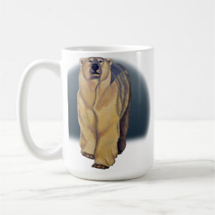 Caneca De Café Polar Bear Art Café Mug Willife Bear Cup