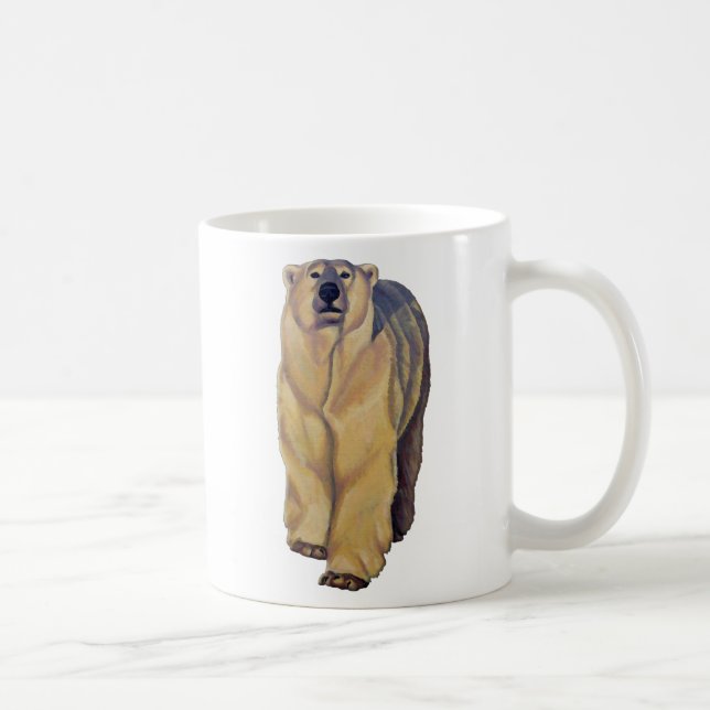 Caneca De Café Polar Bear Art Café Mug Willife Bear Cup (Direita)