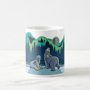 Caneca De Café Polar Bear Cup Tríbal Bear Torgs Bear Dom