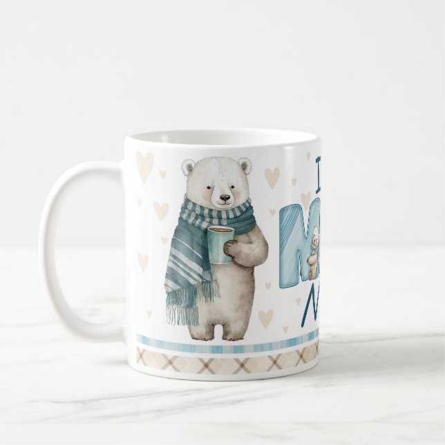 Caneca De Café Polar Bear Mãe Mug (Esquerda)