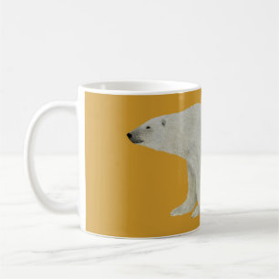 Caneca De Café Polar Bear Mug em amarelo
