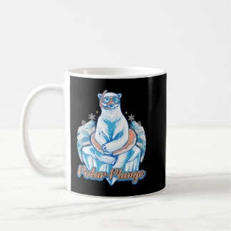 Caneca De Café Polar Plunge Ice Jump Funny Polar Bear Winter