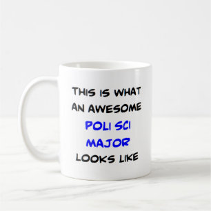Caneca De Café poli sci major, incrível