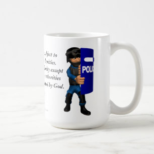 Caneca De Café Polícia Cristã