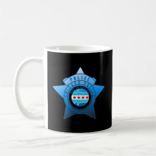 Caneca De Café Polícia De Chicago Cpd Chicago Bandeira E Crachá P