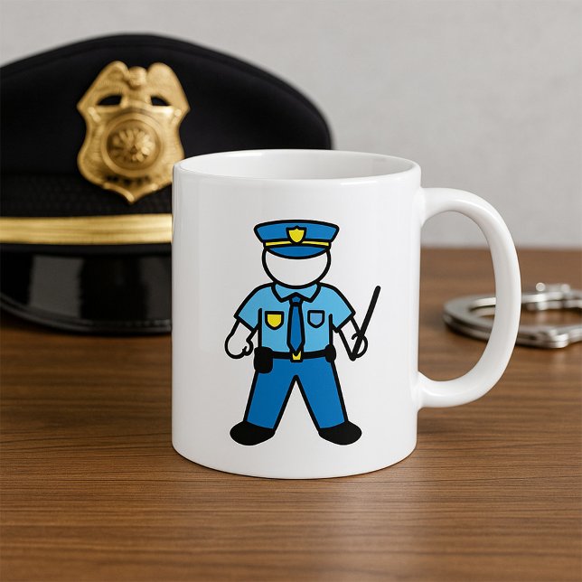 Caneca De Café Polícia de Diversão da Polícia de Cartografia (Criador carregado)