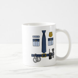 Caneca De Café Polícia de Halloween Costume Halloween