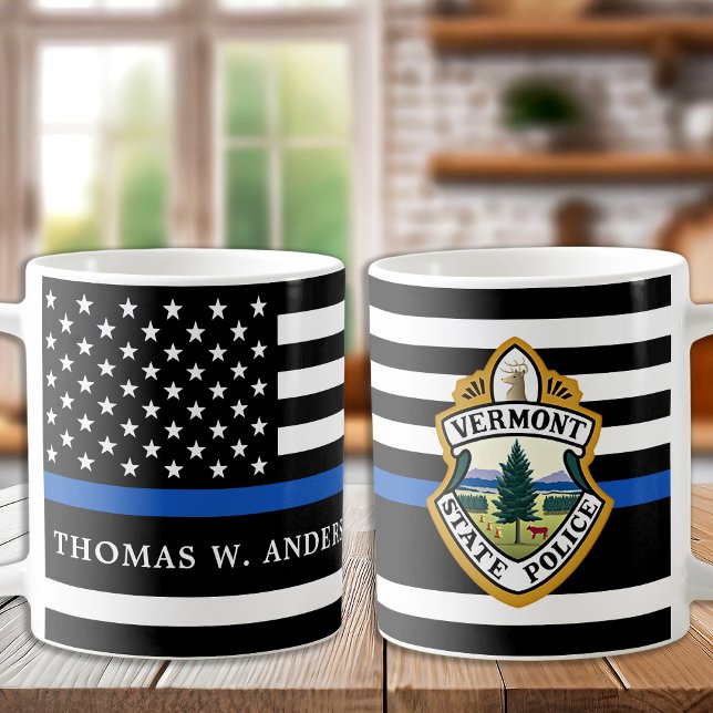 Caneca De Café Polícia de logotipo personalizado do Departamento  (Criador carregado)