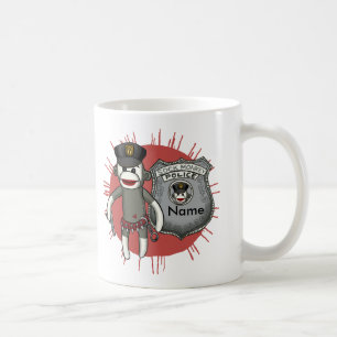 Caneca De Café Polícia de Macaco de Meia