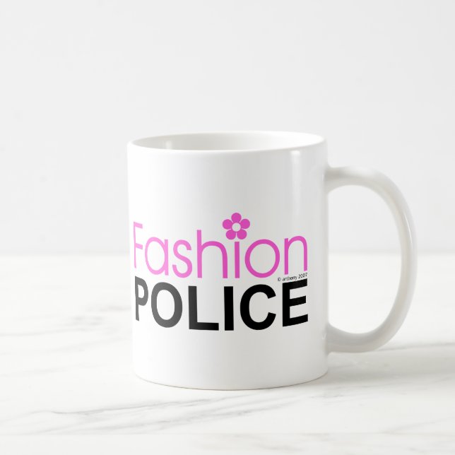 Caneca De Café Polícia de Moda (Direita)