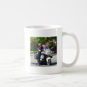 Caneca De Café Polícia em Motocicleta