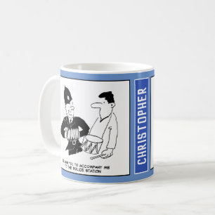 Caneca De Café Polícia Musical com Acordeão.