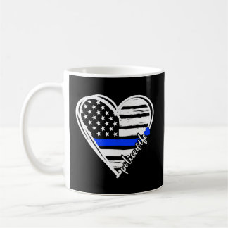 Caneca De Café Polícia Orgulhosa De Policial Coração