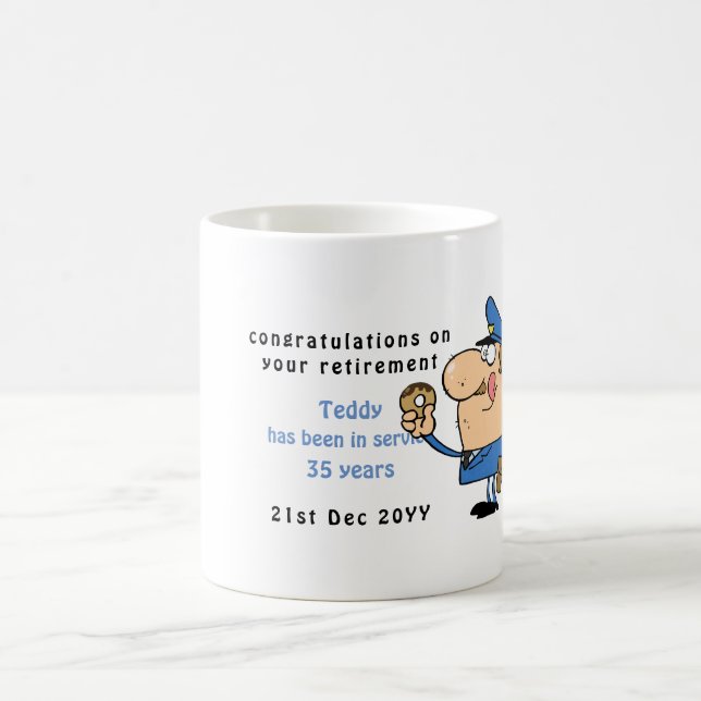Caneca De Café Policiais Engraçados Retirem Mug Personalizados (Centro)
