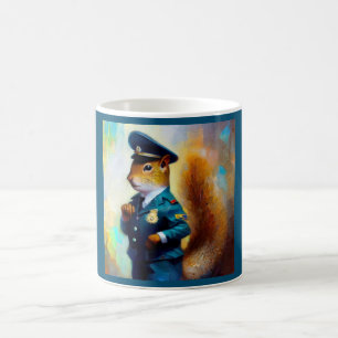 Caneca De Café Policial de Esquilo