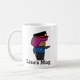 Caneca De Café Policial de Menina Bonita