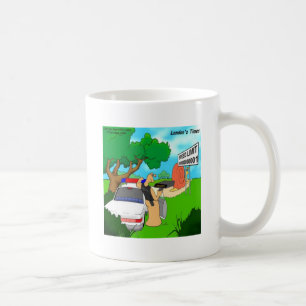 Caneca De Café Policial de Trânsito Lesma Engraçado