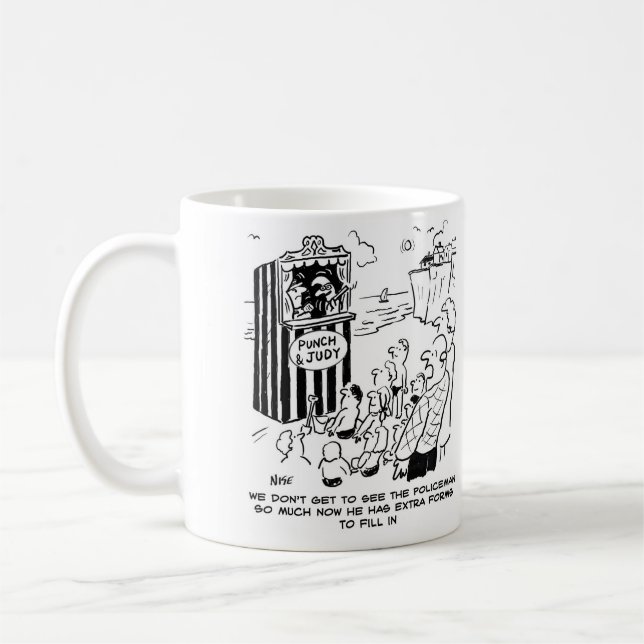 Caneca De Café Policial do Punch & Judy Show faltando (Esquerda)