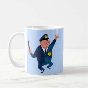 Caneca De Café policial feliz