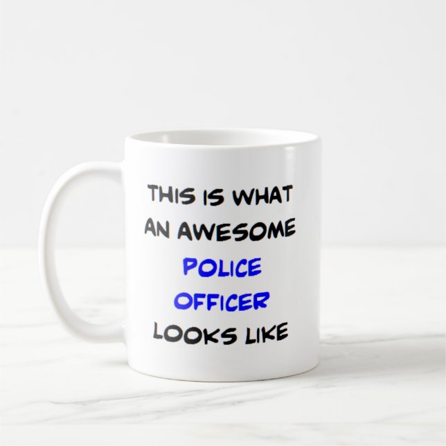 Caneca De Café policial, incrível (Esquerda)