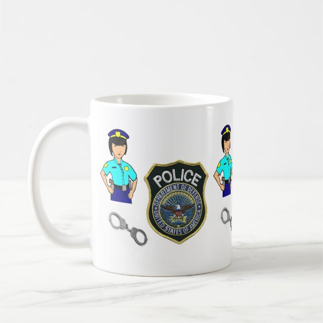Caneca De Café Policial Mug (Esquerda)