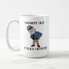 Caneca De Café Policial Velho Grumpy