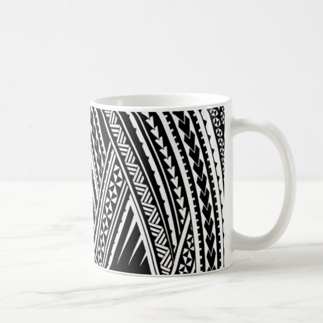 Caneca De Café Polinésia Havaiana Tribal Samoan Coffee Koko Mug (Direita)