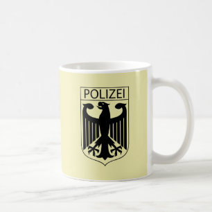 Caneca De Café POLIZEI - Presentes de Símbolo Policial Alemão