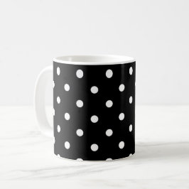 Caneca De Café Polkadots B&W