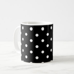 Caneca De Café Polkadots B&W