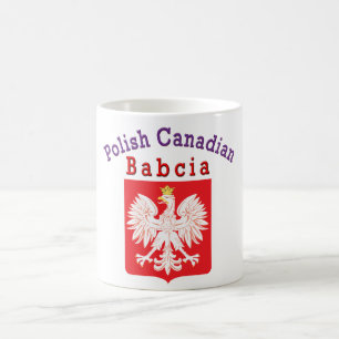 Caneca De Café Polonês canadiano Shield Babcia