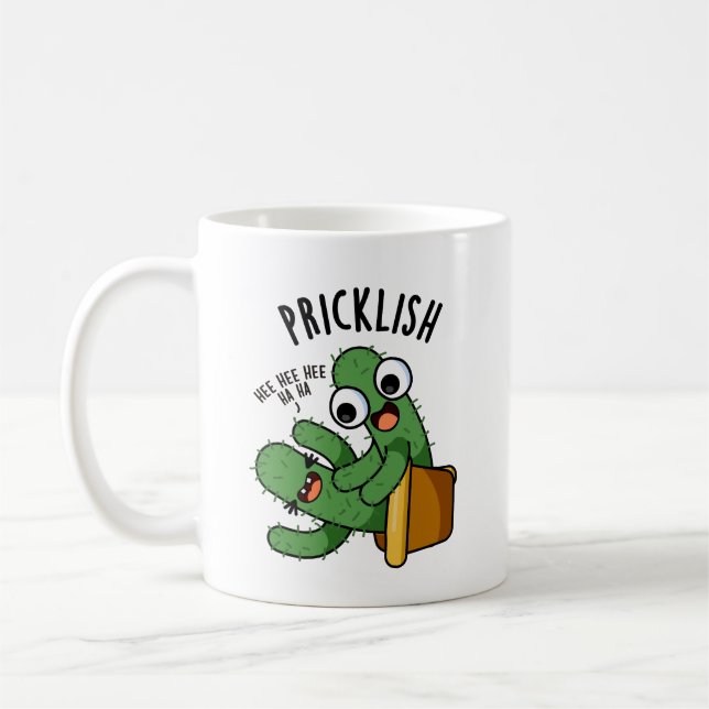 Caneca De Café Polonês de Cactus Engraçado (Esquerda)
