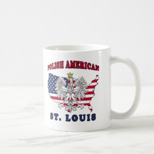 Caneca De Café Polonês de St Louis Missouri