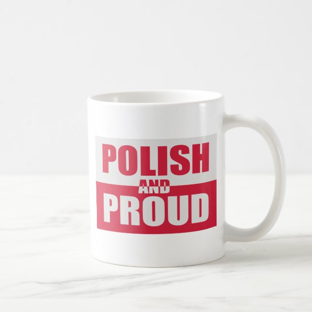 Caneca De Café Polonês e orgulhoso (Direita)