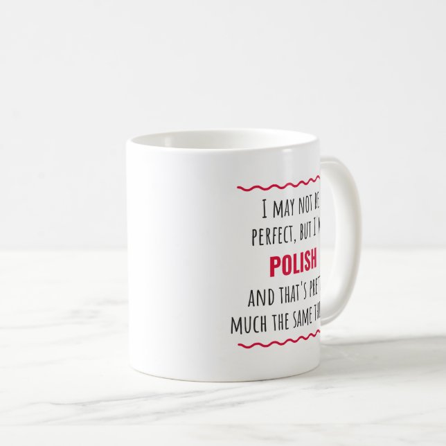 Caneca De Café Polonês Polônia Funny Gift Coffee Mug (Frente Esquerda)