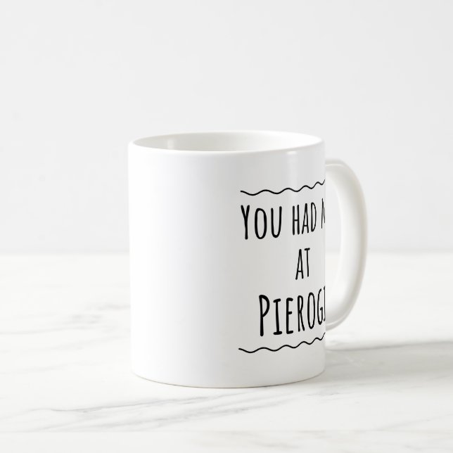 Caneca De Café Polônia Polonês Funny Pierogi Gift Idea Mug (Frente Esquerda)
