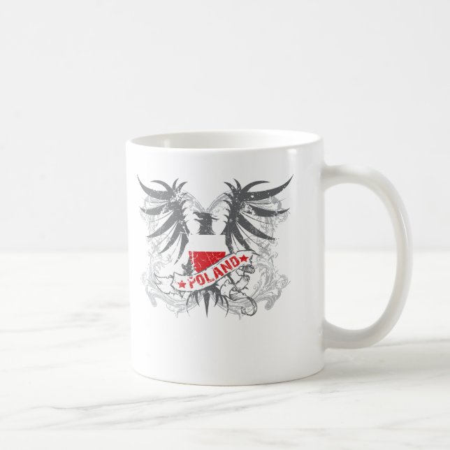 Caneca De Café Polônia voado (Direita)