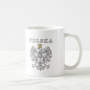 Caneca De Café Polska Com Águia Polonesa