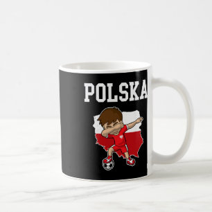 Caneca De Café Polska Futebol Polônia Polonês Dabbing Futebol