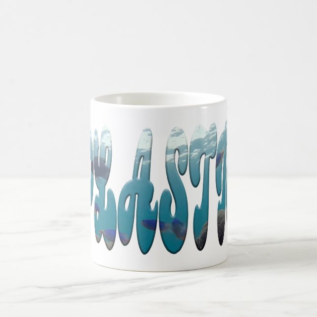 Caneca De Café Poluição por plástico (Centro)