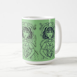 CANECA DE CAFÉ POLVO DE CLEOPATRA SEREIA GÓTICA FANTASIA