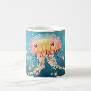 Caneca De Café polvo do mar estilo cartoon vibrante Colorido Fofo