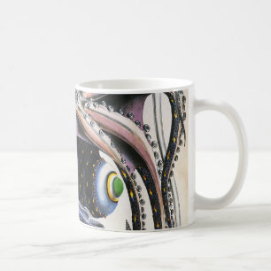 Caneca De Café Polvo ou Lula Gigante da Vintage, Animal da Vida M
