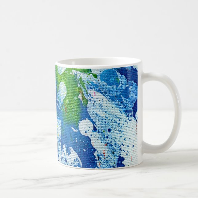 Caneca De Café Polychromoptic #14 por Michael Moffa (Direita)