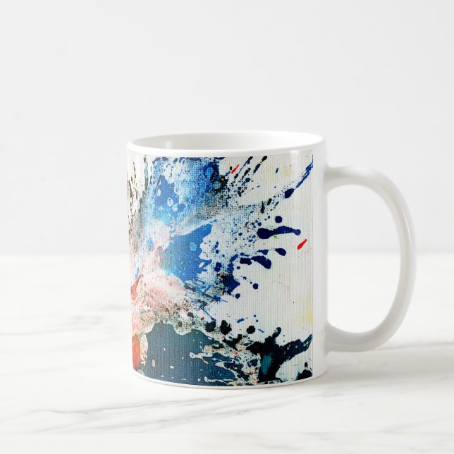 Caneca De Café Polychromoptic #16 por Michael Moffa (Direita)