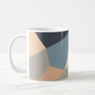 Caneca De Café Polygonal variegated seamless pattern. multi-color