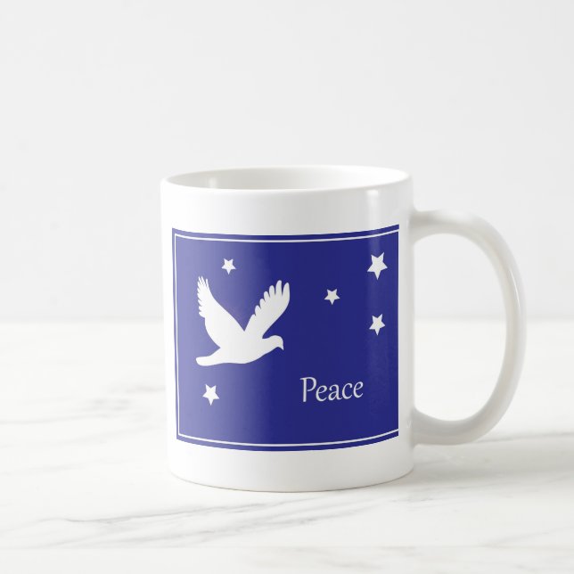 Caneca De Café pomba da paz (Direita)