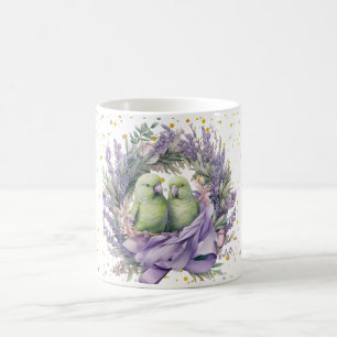 Caneca De Café Pombinhos de Lavanda